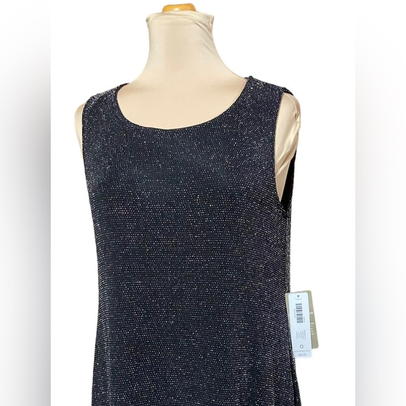 Chicos Kimmi Knee dress black with shimmer size 0, New with tags - Picture 2 of 5